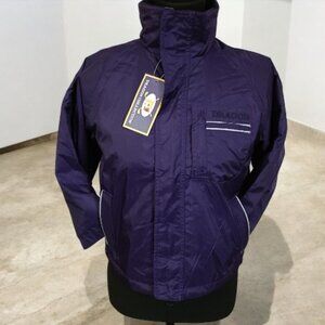 Dragon Collection Women's Lightweight Purple Cropped Jacket Reflective NWT